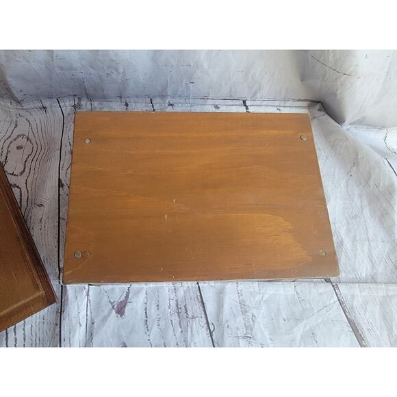 Vintage Hand Painted Wooden Thanksgiving Folk Art Box 8x5.2x5.2in - Picture 9 of 12